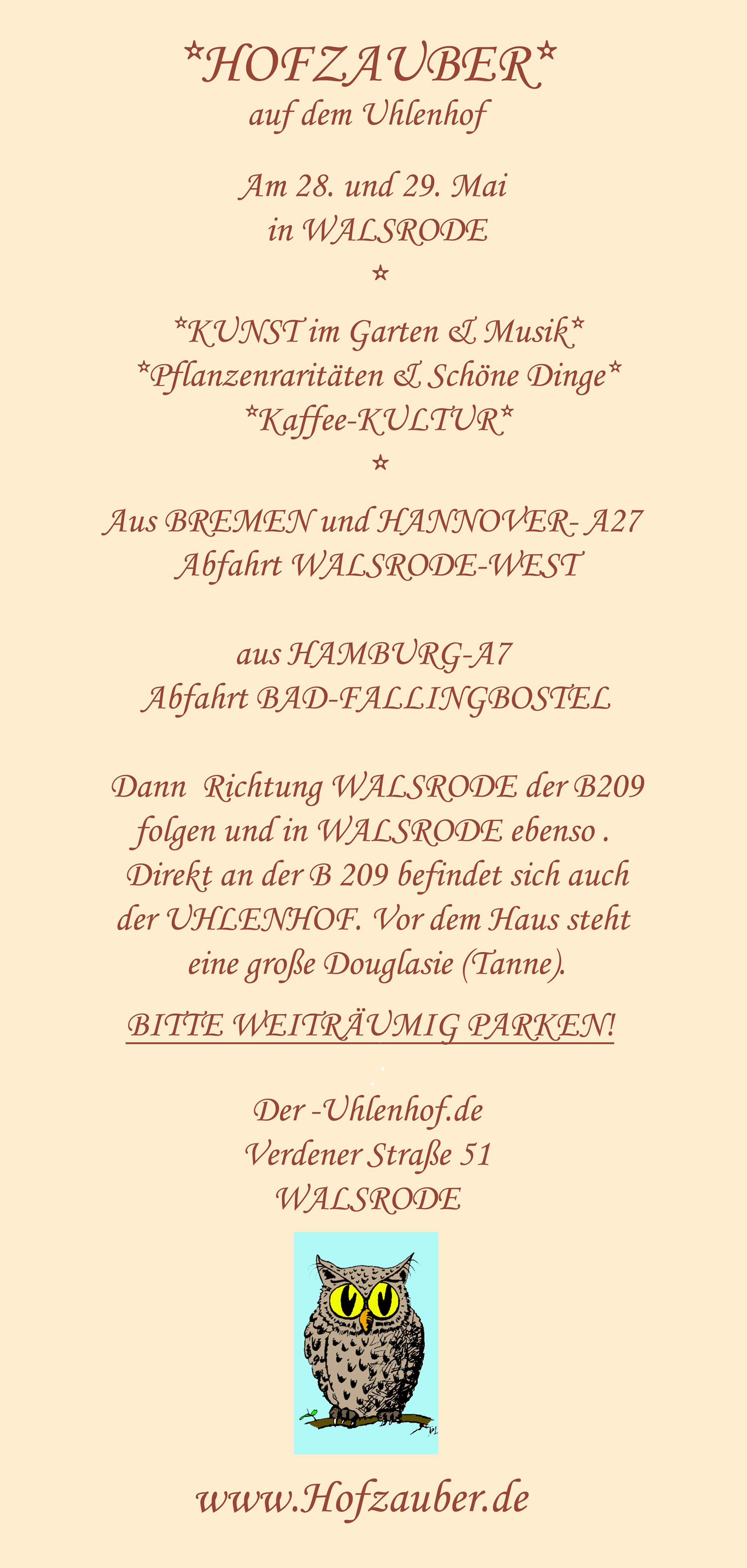 Hofzauber Flyer Hinten